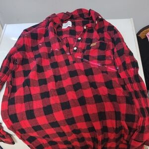 Red and Black Plaid Dress Simply Southern Long Sleeve